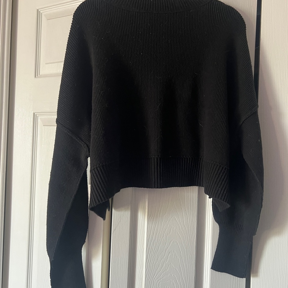 Free People Black Crew Neck Sweater - Picture 9 of 13